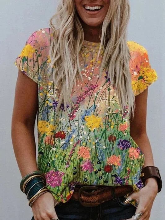 Blusa de Arte Floral