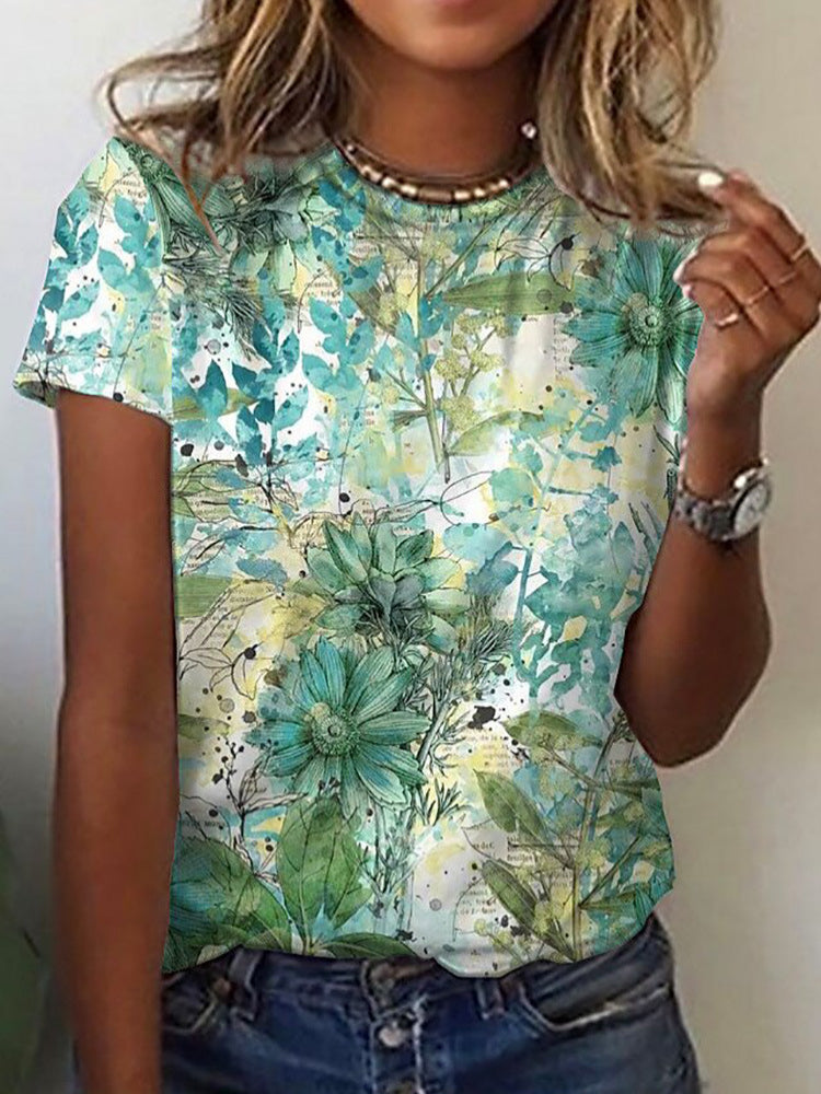 Blusa Flor Verde