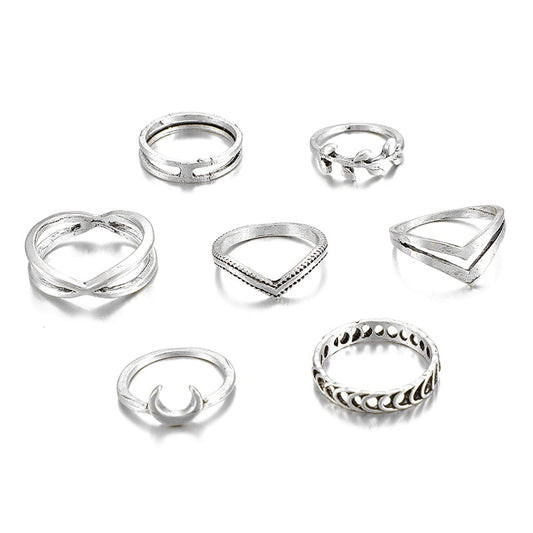 Pack Anillos Silver™ (7 piezas)